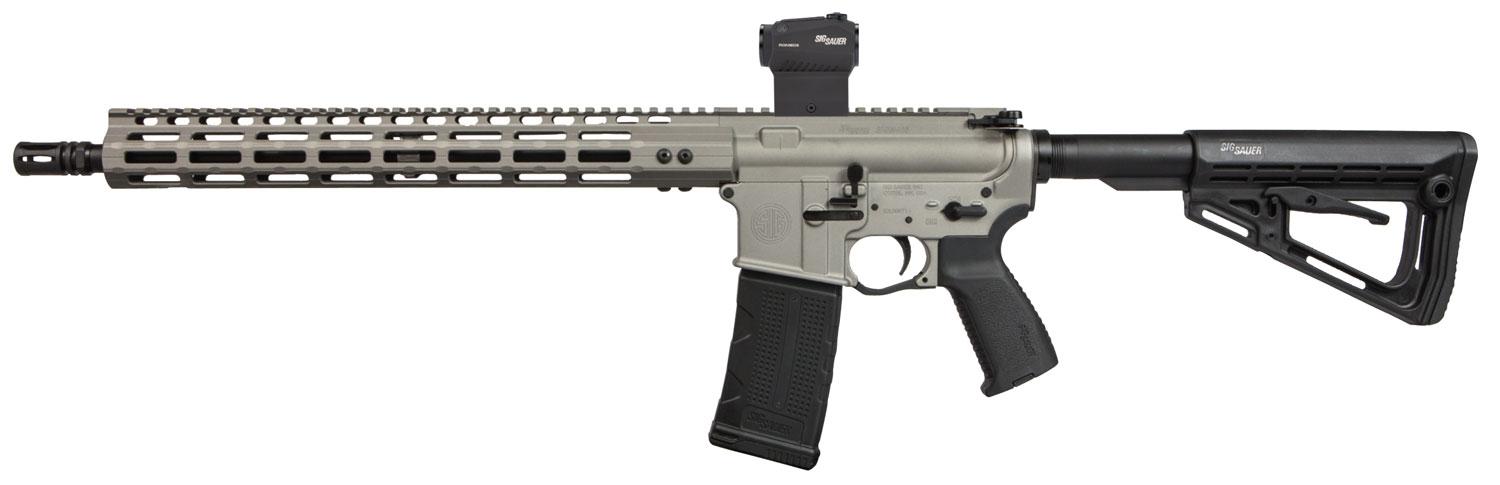 Sig M400 Elite Ti Semi-Auto Rifle RM40016BETIR, 223 Rem-5.56 NATO, 16", Thordsen Black Stock, Red Dot Scope, Black Nitride Finish, 30 Rd