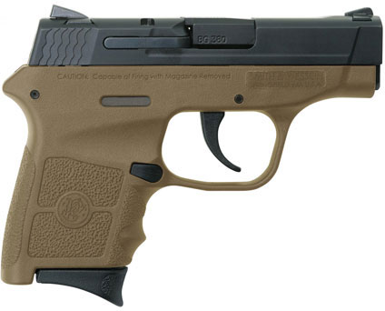 Smith & Wesson M&P Bodyguard Pistol 10167, 380 ACP, 2.75", Flat Dark Earth Polymer Grip/Frame, Flat Dark Earth Finish, 6 Rds