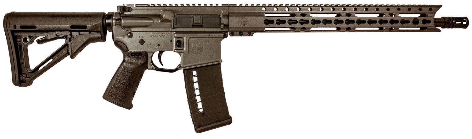 Diamondback DB15 300BO Semi-Auto Rifle DB15E300TG, 300 AAC Blackout/Whisper (7.62x35mm), 16", Magpul CTR Gray Stock, Black Finish, 30 Rd