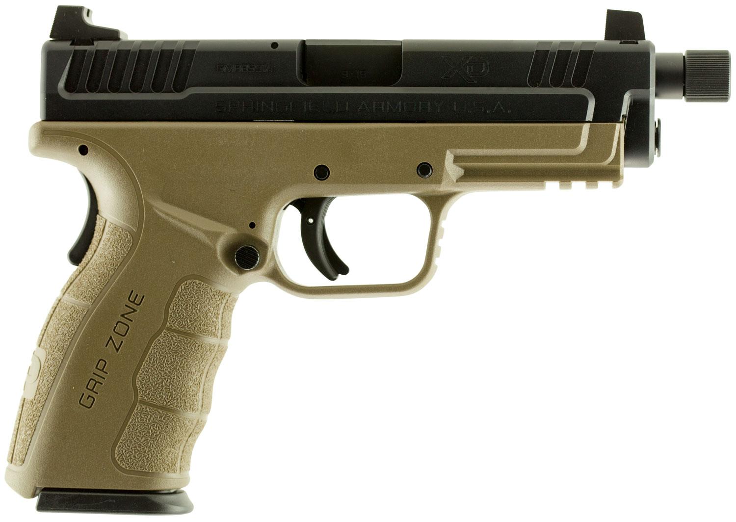 Springfield XD Mod.2 Pistol XDGT9101FDE, 9mm Luger, 4", Flat Dark Earth Polymer Grips, Flat Dark Earth Finish, 10 Rds