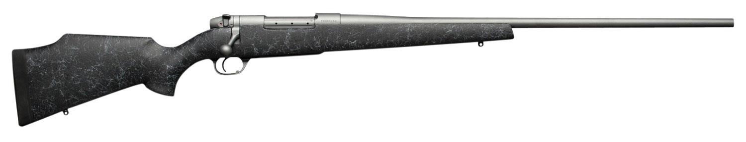 Weatherby Mark V Weathermark Bolt Action Rifle MDMM653WR6O, 6.5-300 Weatherby Mag, 26", Monte Carlo w/Spiderweb Accents Synthetic Stock, Gray Cerakote Finish, 3 Rd