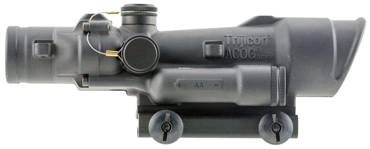 Trijicon ACOG Rifle Scope TA110D, 3.5x, 35mm Obj, 30mm-35mm Tube, Black, Crosshair Reticle