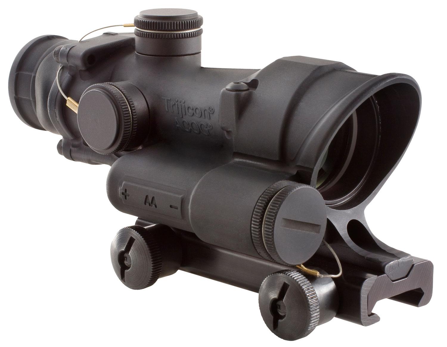 Trijicon ACOG Rifle Scope 100390, 4x, 32mm Obj, 30mm-32mm Tube, Black, Crosshair Reticle
