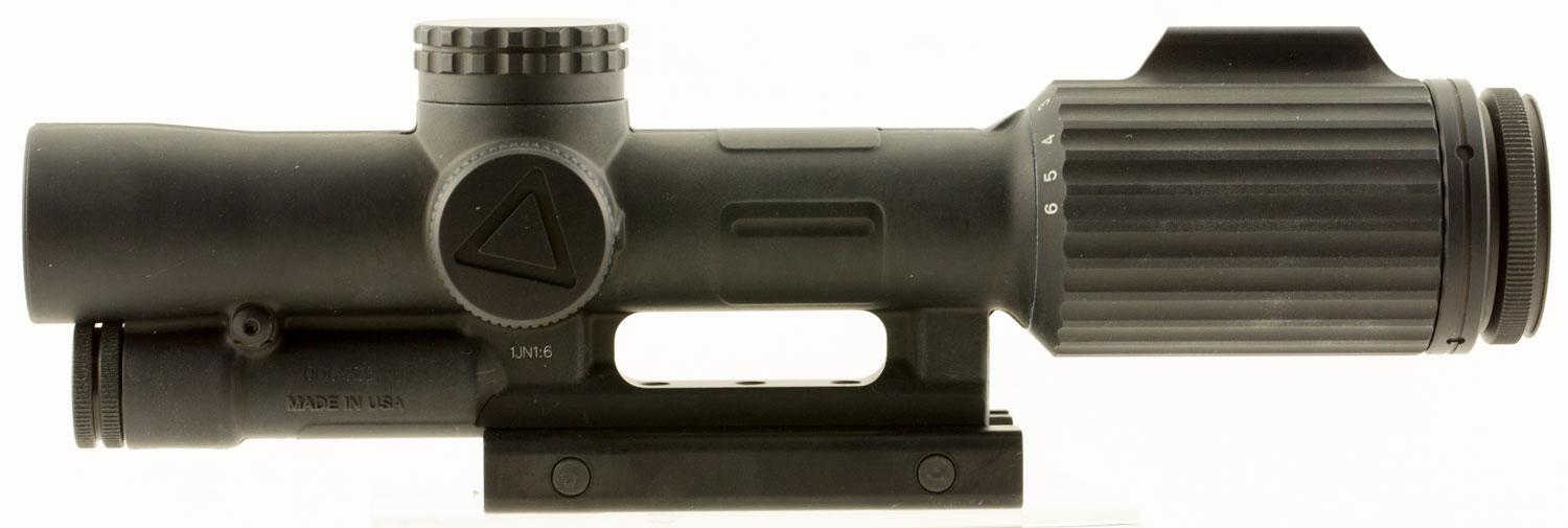 Trijicon VCOG Rifle Scope VC16D, 1-6x, 24mm Obj, 30mm Tube, Black, Mil-Dot Crosshair Green Dot Reticle
