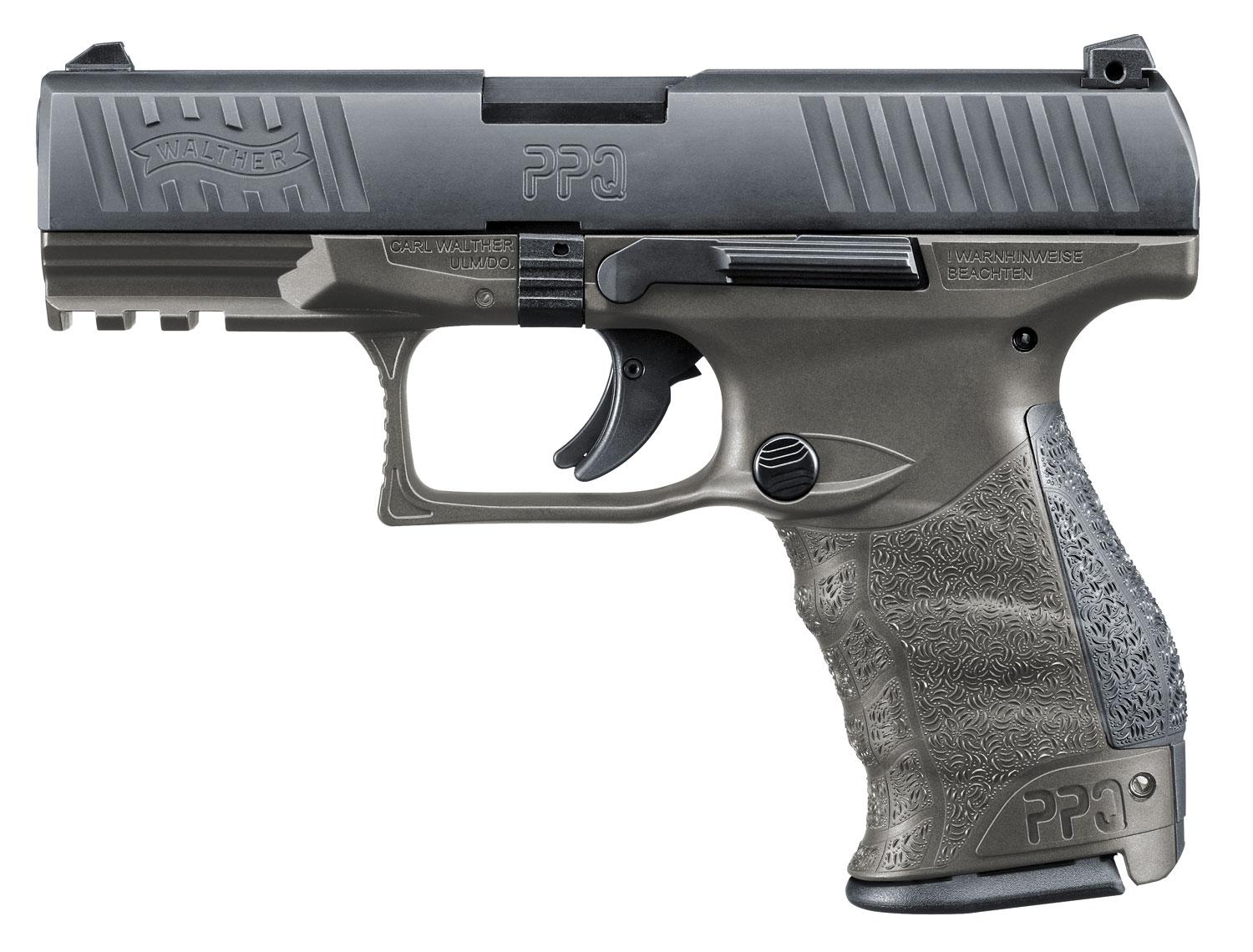 Walther PPQ M2 Pistol 2823462, 9mm, 4", Black Interchangeable Backstrap Grips, Black Finish, 15 Rds