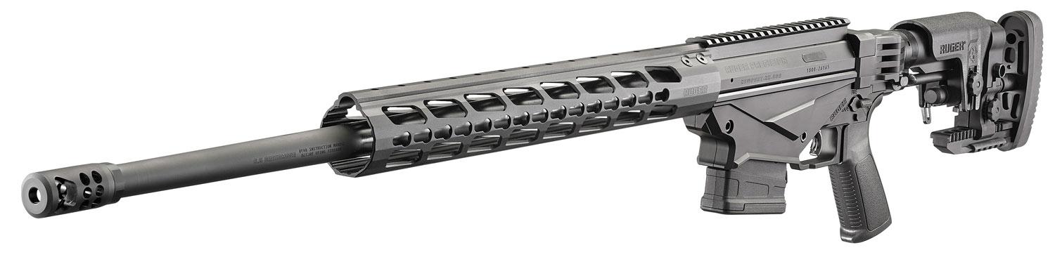 Ruger Precision Bolt Action Rifle 18016, 6mm Creedmoor, 24", Folding Adjustable Black Stock, Black Finish, 10 Rds