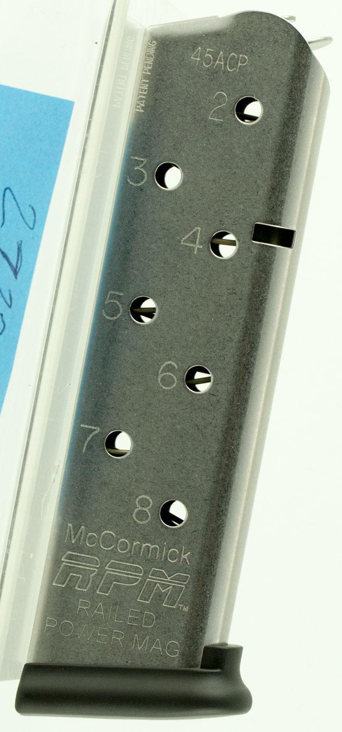 Chip McCormick 1911 45 Automatic Colt Pistol (ACP) 8 Round Stainless Magazine (17130)