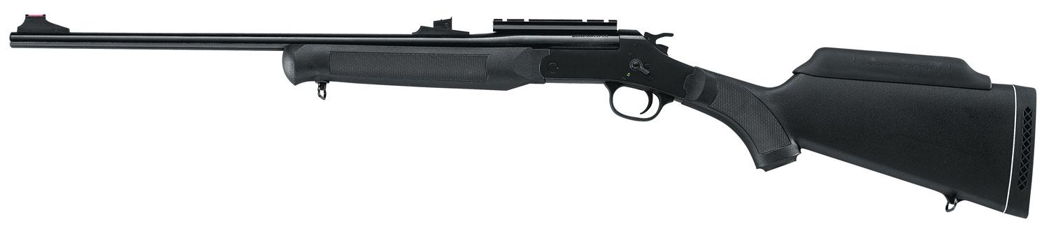 Rossi Single Shot Youth Break Open Rifle SR243221Y, 243 Winchester, 22", Polished Black Stock, Blued Finish, 1 Rd