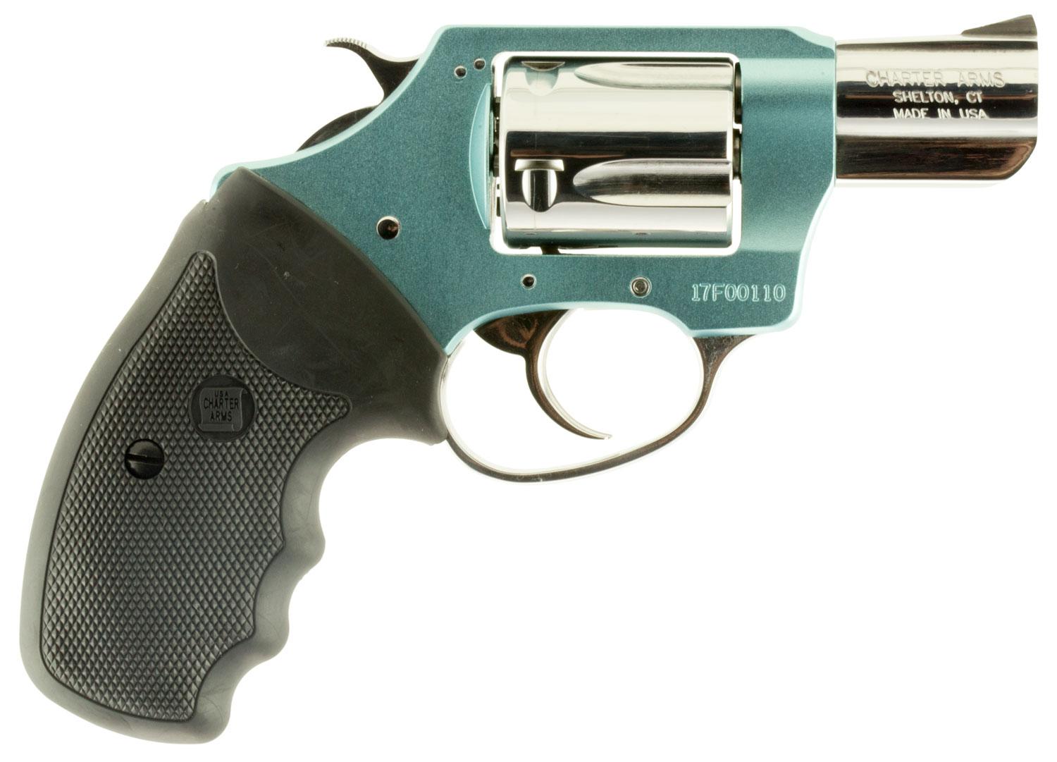 Charter Arms Undercover Blue Diamond Revolver 53879, 38 Special, 2", Black Rubber Grips, 5 Rd