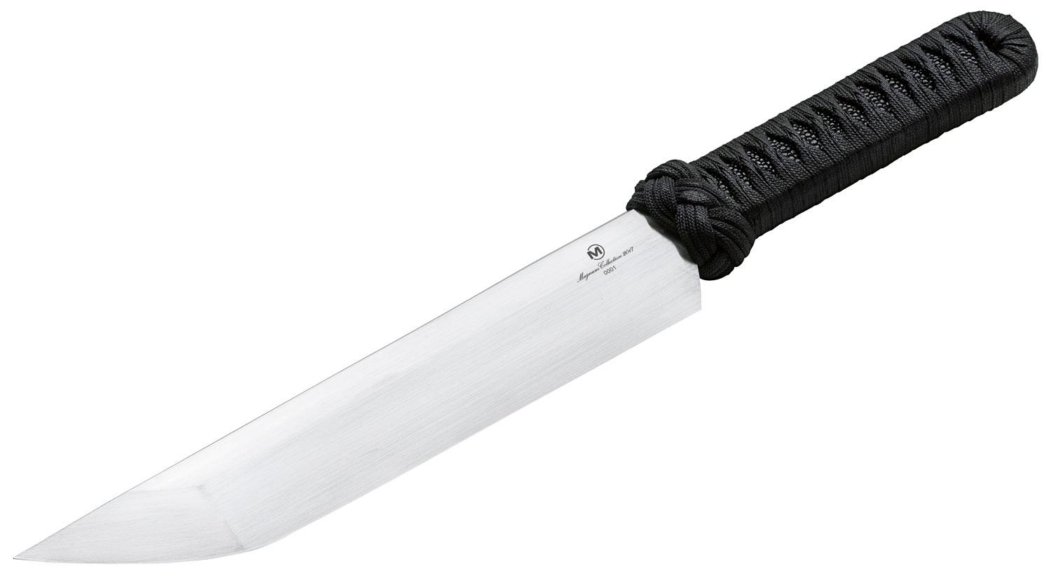 Boker Magnum Straightback Fixed Knife w/Paracord Wrap & Black/Ray Handle (02MAG2017)