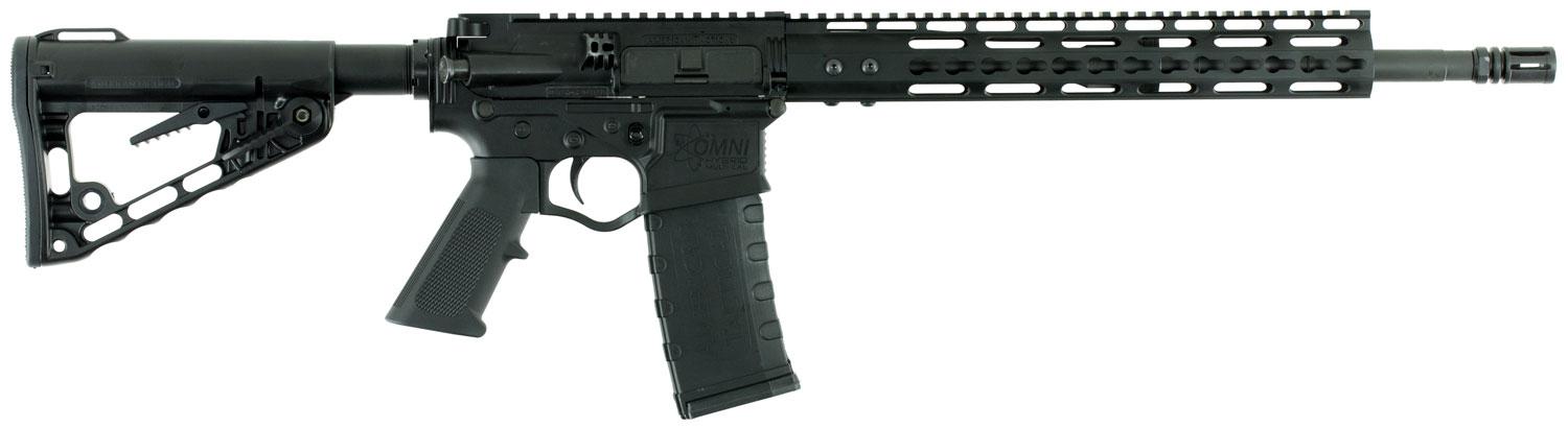 American Tactical Omni Hybrid Semi-Auto Rifle GOMX556TS, 223 Remington/5.56 NATO, 16", 6-Position Black Stock, Black Finish, 30 Rds