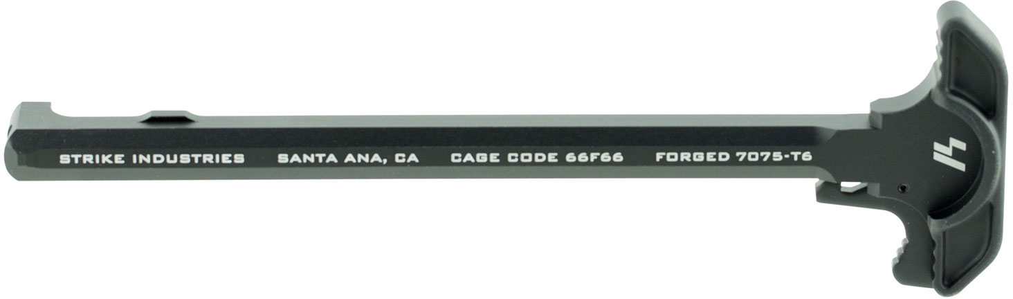 Strike Industries AR Charging Handle Aluminum Black Hardcoat Andoized (SIARCHBK)