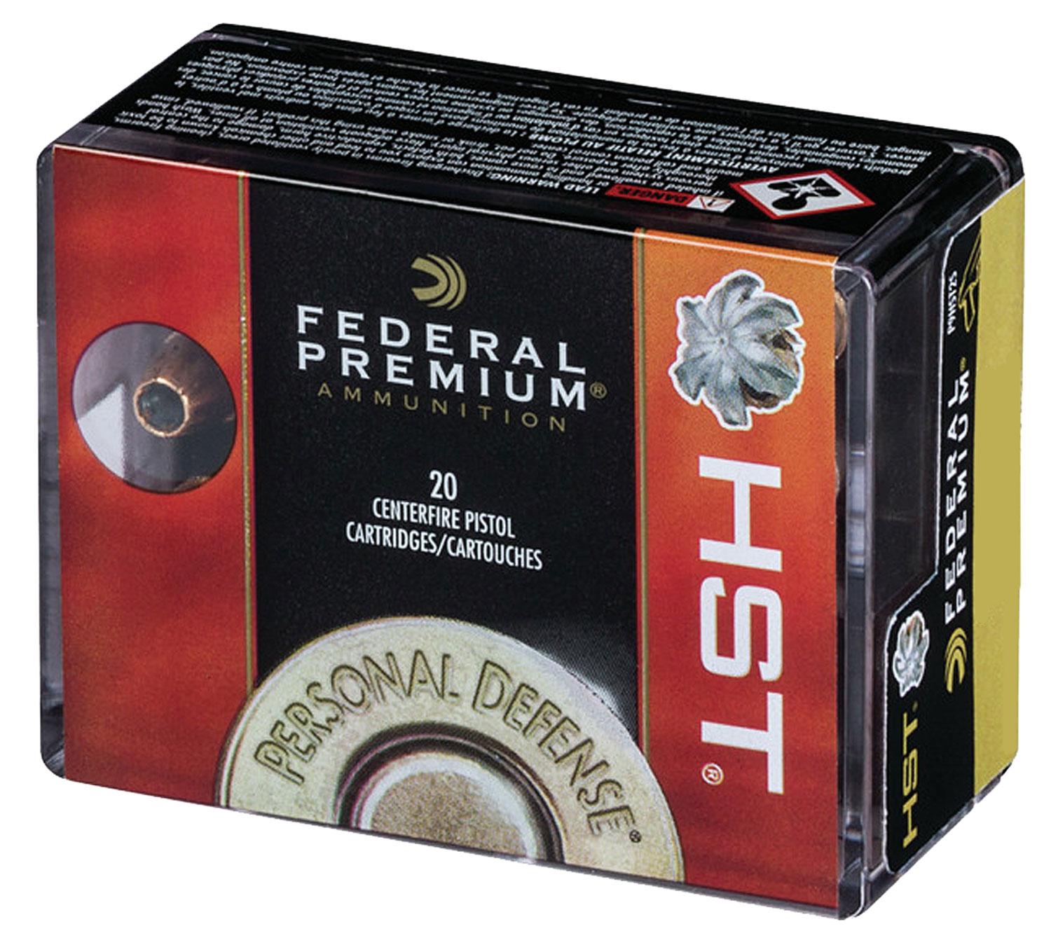 Federal Premium Personal Defense Handgun Ammunition P9HST2S, 9mm Luger, HST (JHP), 147 GR, 20 Rd/Bx