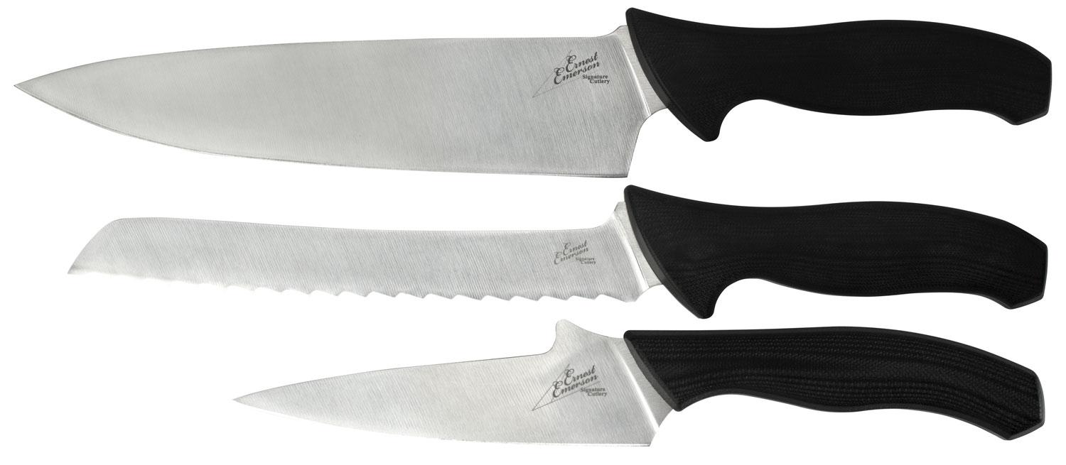 Kershaw Emerson Knife 3 Piece Set w/Glass Filled Nylon Handle (6100X)