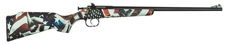 Crickett Single SHot Bolt Action Rifle KSA2169, 22 Long Rifle, 16.125", Custom One Nation Synthetic Stock, Blued Finish, 1 Rds