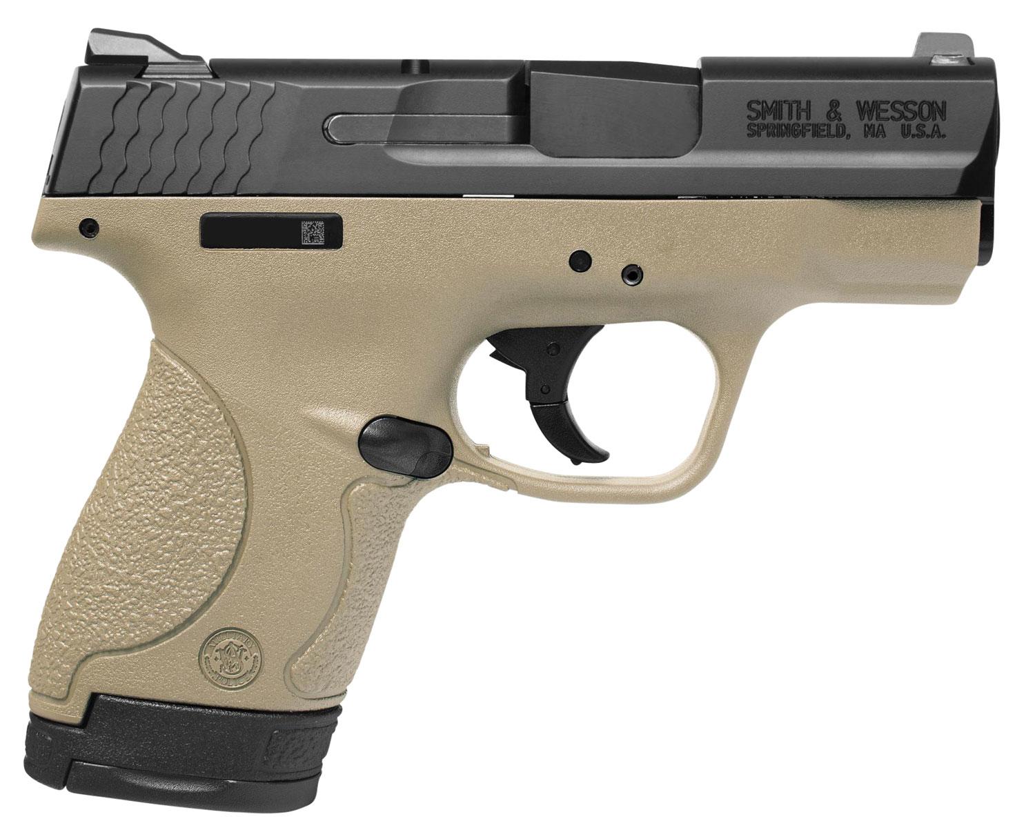 Smith & Wesson M&P Shield Pistol 10303, 9mm Luger, 3.1", Flat Dark Earth Polymer Grip/Frame, Flat Dark Earth Finish, 8 Rds