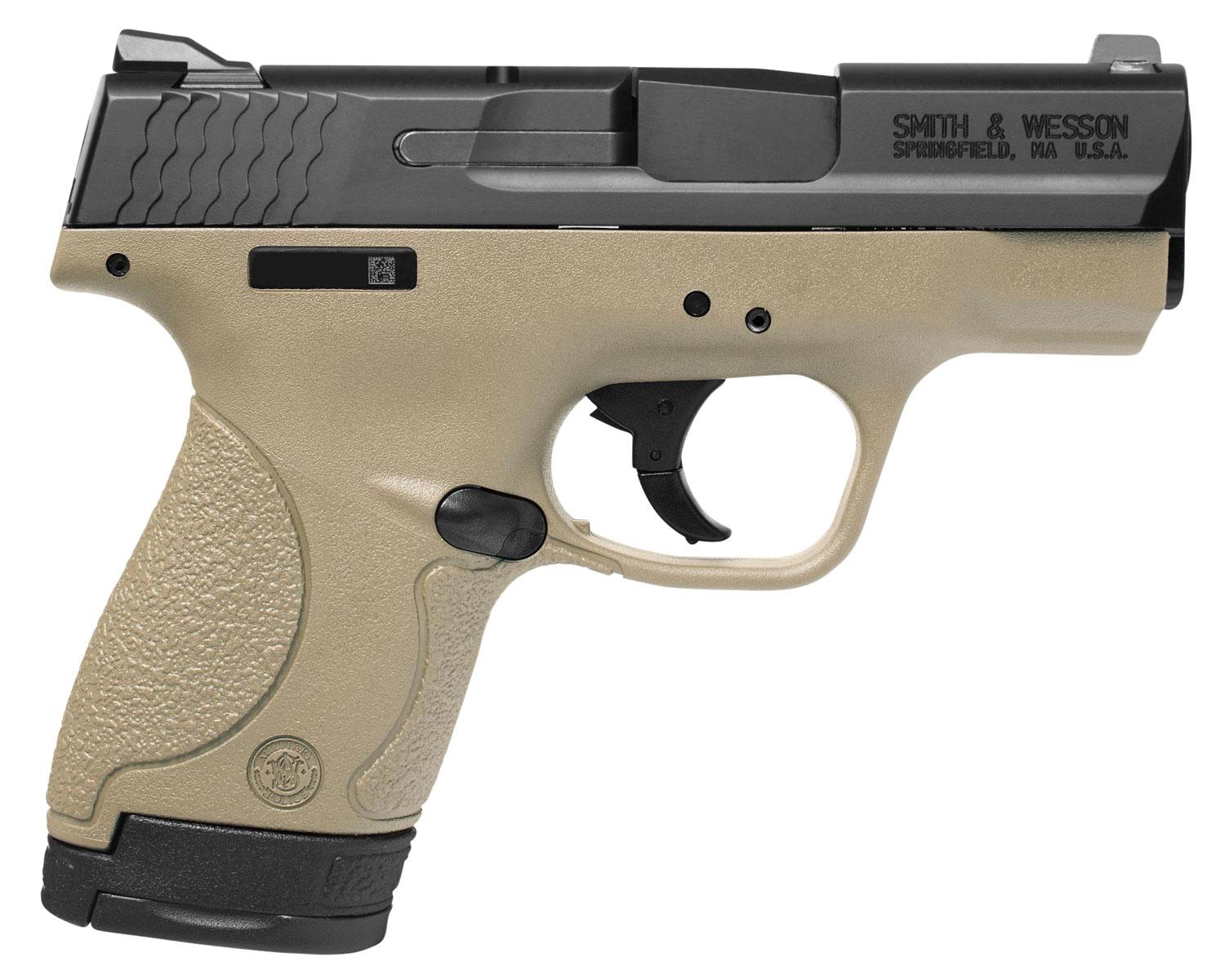 Smith & Wesson M&P Shield Pistol 10180, 40 S&W, 3.1", Flat Dark Earth Polymer Grips, Flat Dark Earth Finish, 7 Rd