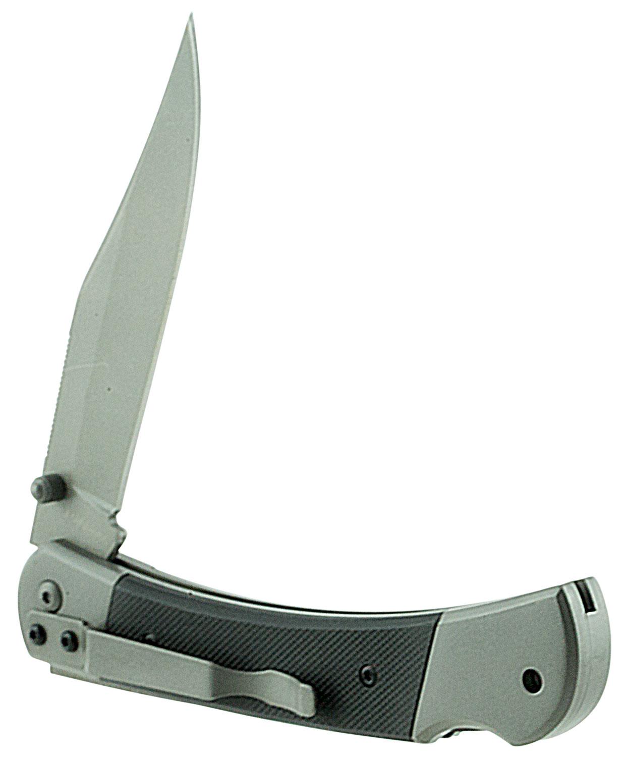 Ka-Bar Hunter Clip Point Folding Knife w/Plain Edge & G10 Black Handle (3189)
