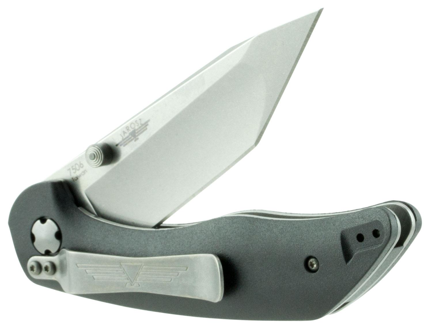 Ka-Bar Jarosz Tanto Folding Knife w/Plain Edge & GFN PA-66 Handle (7506)
