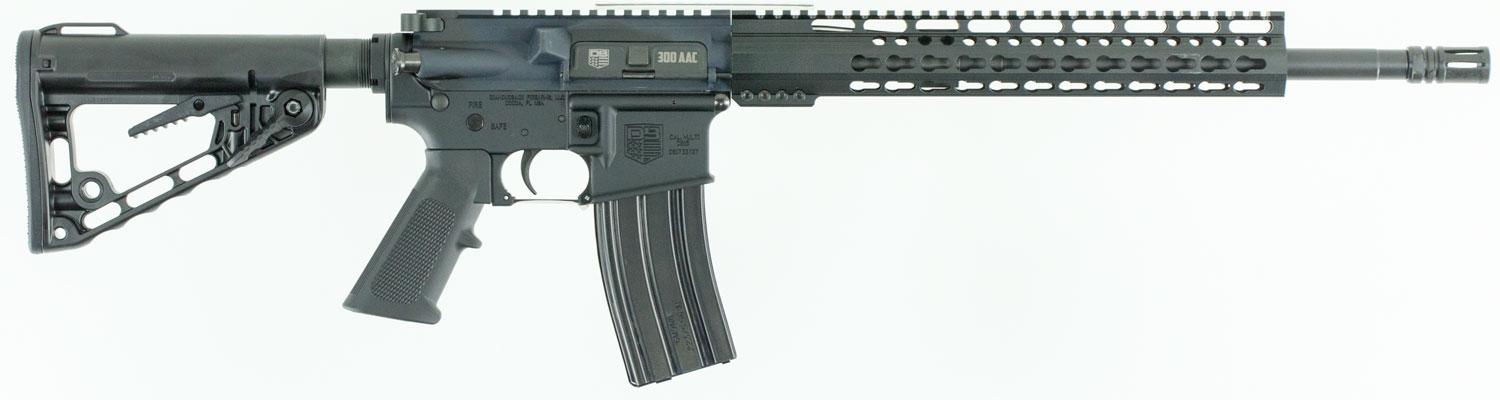 Diamondback DB15 Semi-Auto Rifle DB15CCKM300B, 300 AAC Blackout, 16", Black Stock, Black Anodized Finish, 30 Rds