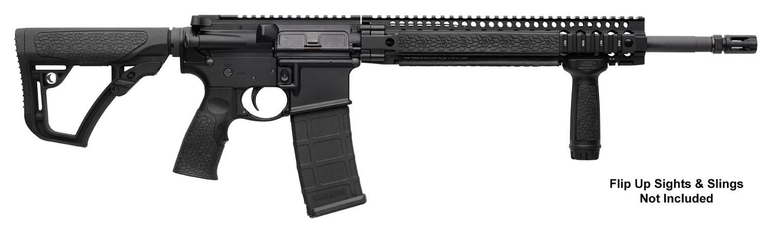 Daniel Defense DDM4 V5 Semi-Auto Rifle 16029047, 223 Remington/5.56 NATO, 16", 6-Position Black Stock, Black Hard Coat Anodized/Black Phosphate Finish, 30 Rd
