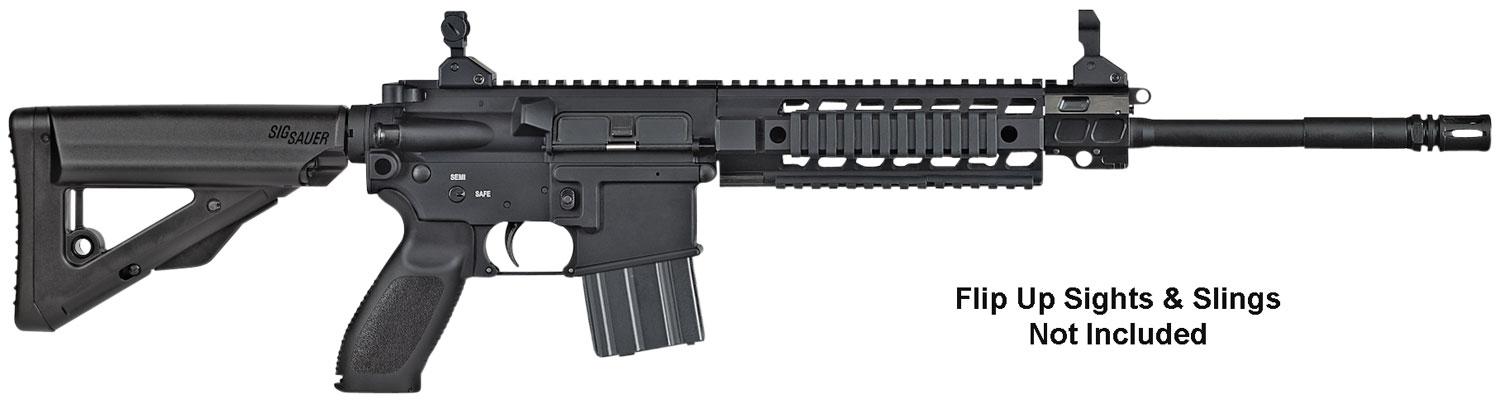 Sig 516 G2 Patrol Rifle R516G216BKMP10SC, 223 Remington/5.56 NATO, 16", Fixed Black Stock, Black Finish, 10 Rds