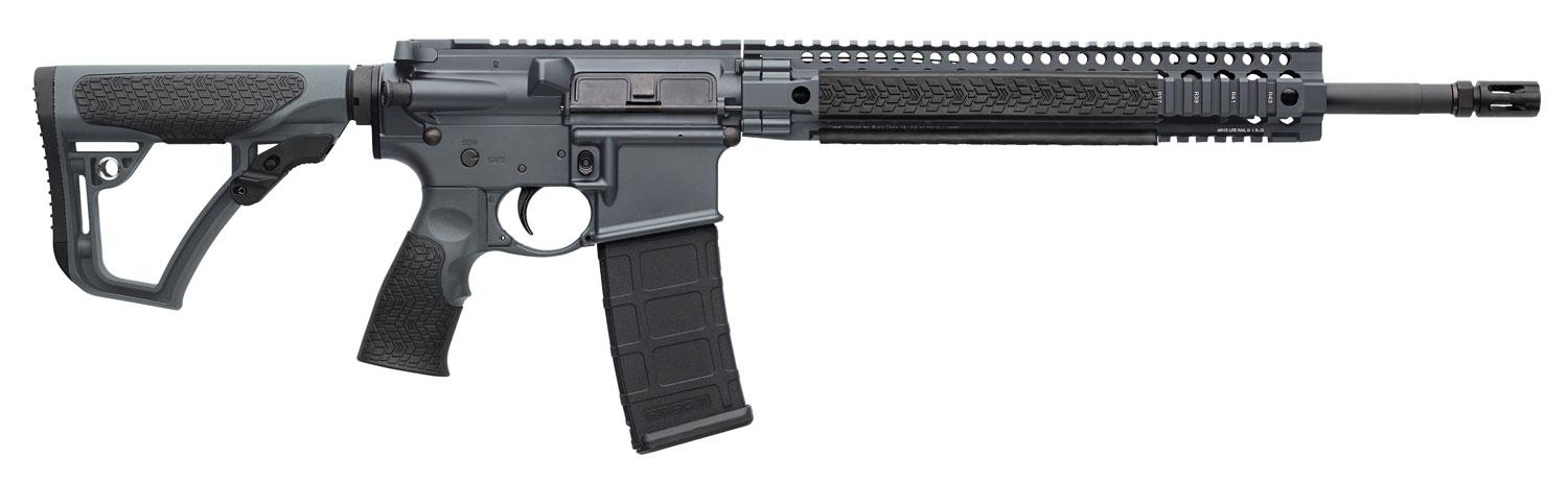 Daniel Defense DDM4 V5 Tornado Semi-Auto Rifle 22176047, 223 Remington/5.56 NATO, 16", 6-Position Gray Stock, Gray Cerakote/Black Phosphate Finish, 30 Rd
