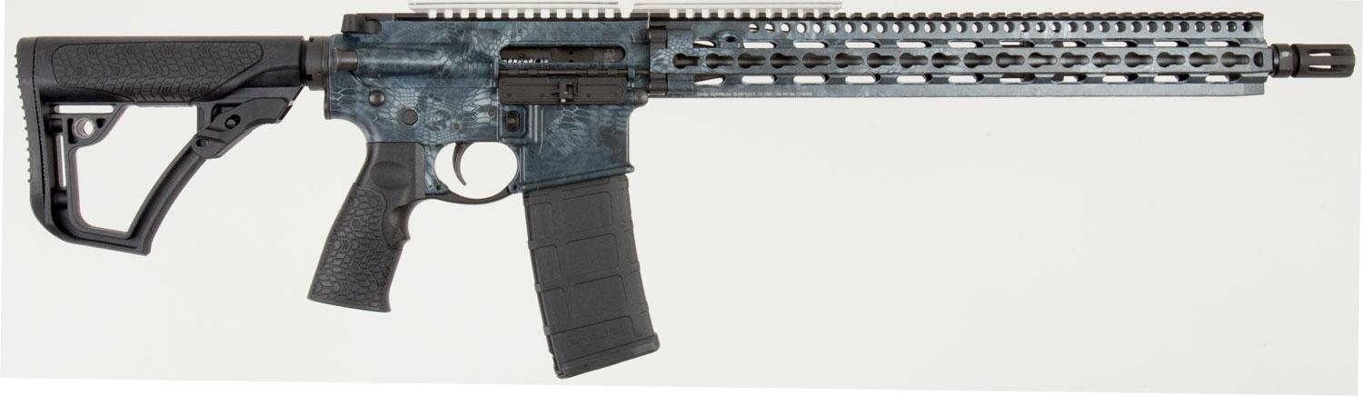 Daniel Defense DDM4 V11 Semi-Auto Rifle 05148047, 223 Remington/5.56 NATO, 16", 6-Position Black Stock, Kryptec Typhon Finish, 30 Rd