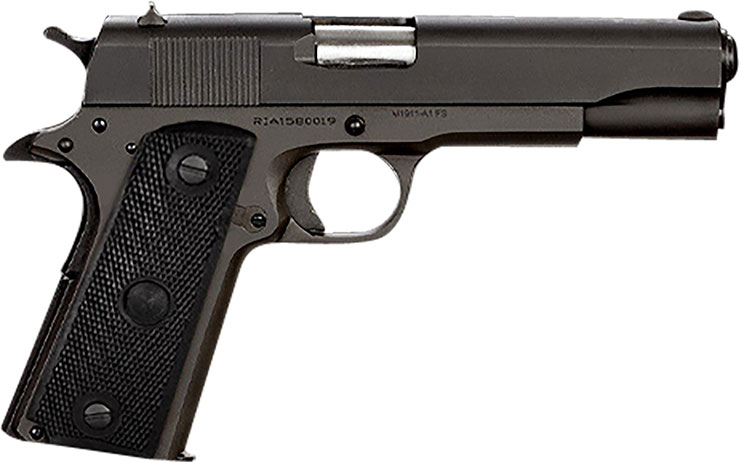 Rock Island Armory GI Standard 1911 Semi-Auto Pistol 51615, 9mm, 5 in, Black Grips, Matte Black Finish, 10 Rd