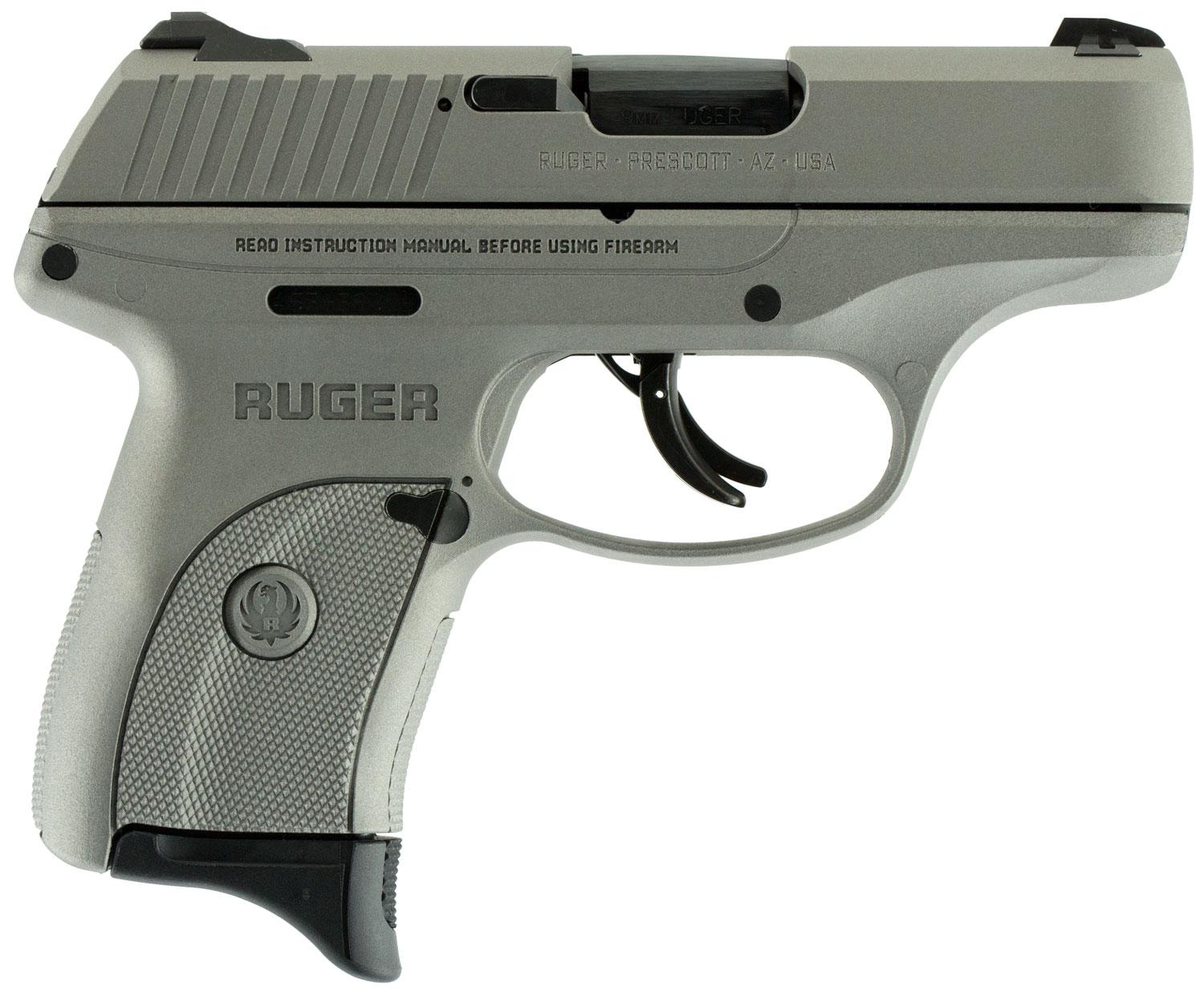 Ruger LC9S Striker Fire Pistol 3252, 9mm Luger, 3.12", Savage Stainless Cerakote Finish