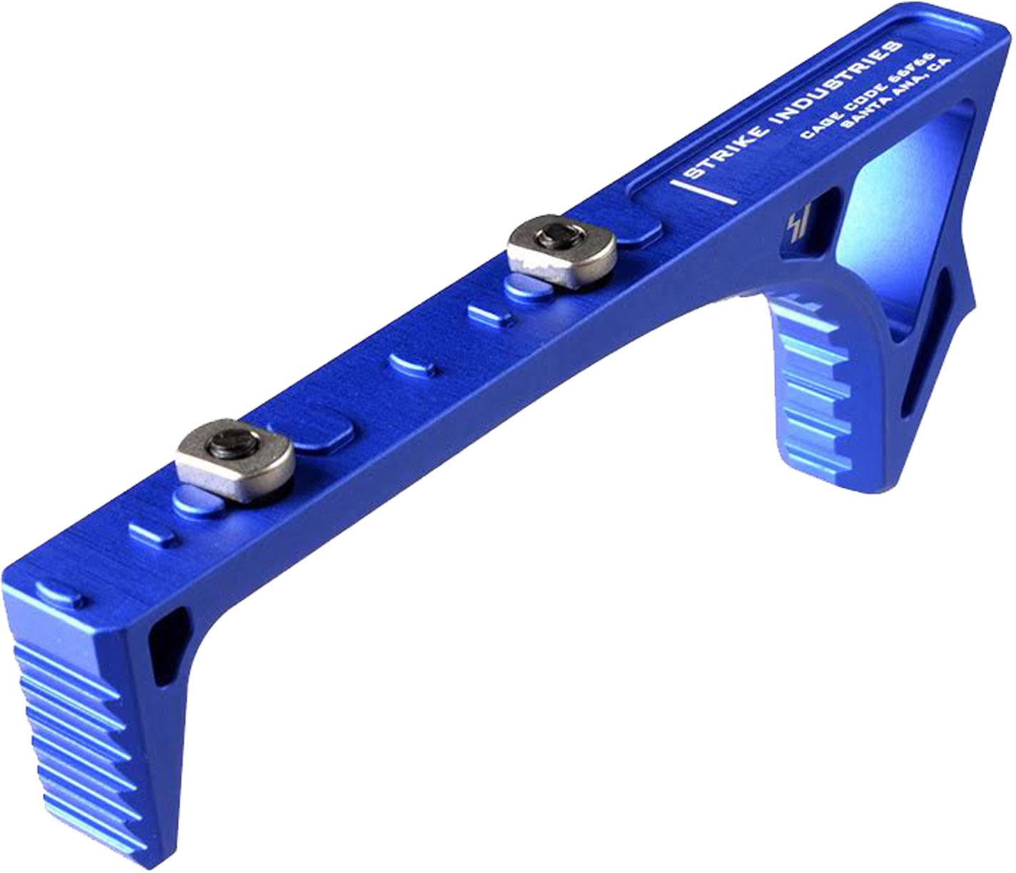 Strike Industries Link Curved ForeGrip Aluminum Blue (SILINKCFGBLU)