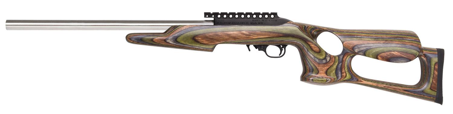 Magnum Research Magnum Lite Barracuda Semi-Auto Rifle MLRS22WMBFC, 22 Win Mag Rimfire, 19", Laminate Camouflage Stock, Black Finish, 9 Rd