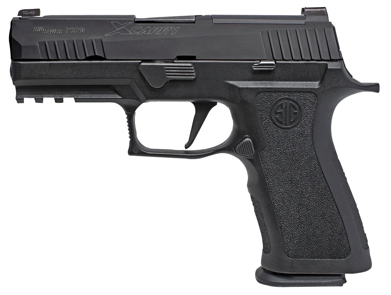 Sig P320 X-Carry Pistol 320XCA9BXR3, 9mm, 3.9", Black Grips, Black Finish, 17 Rds