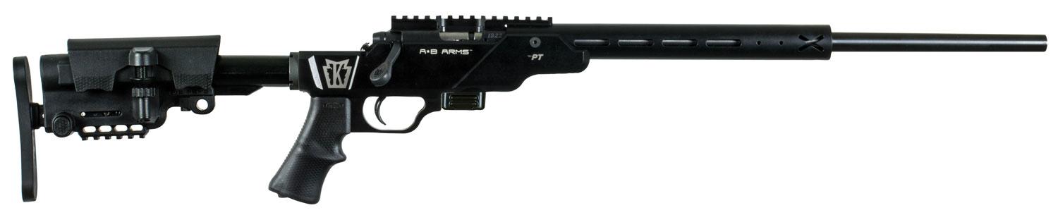Crickett 722PT Bolt Action Rifle KSA20460, 22 LR, 20", Black AB Arms Urban Sniper Stock, Black Anodized Finish, 7 Rds