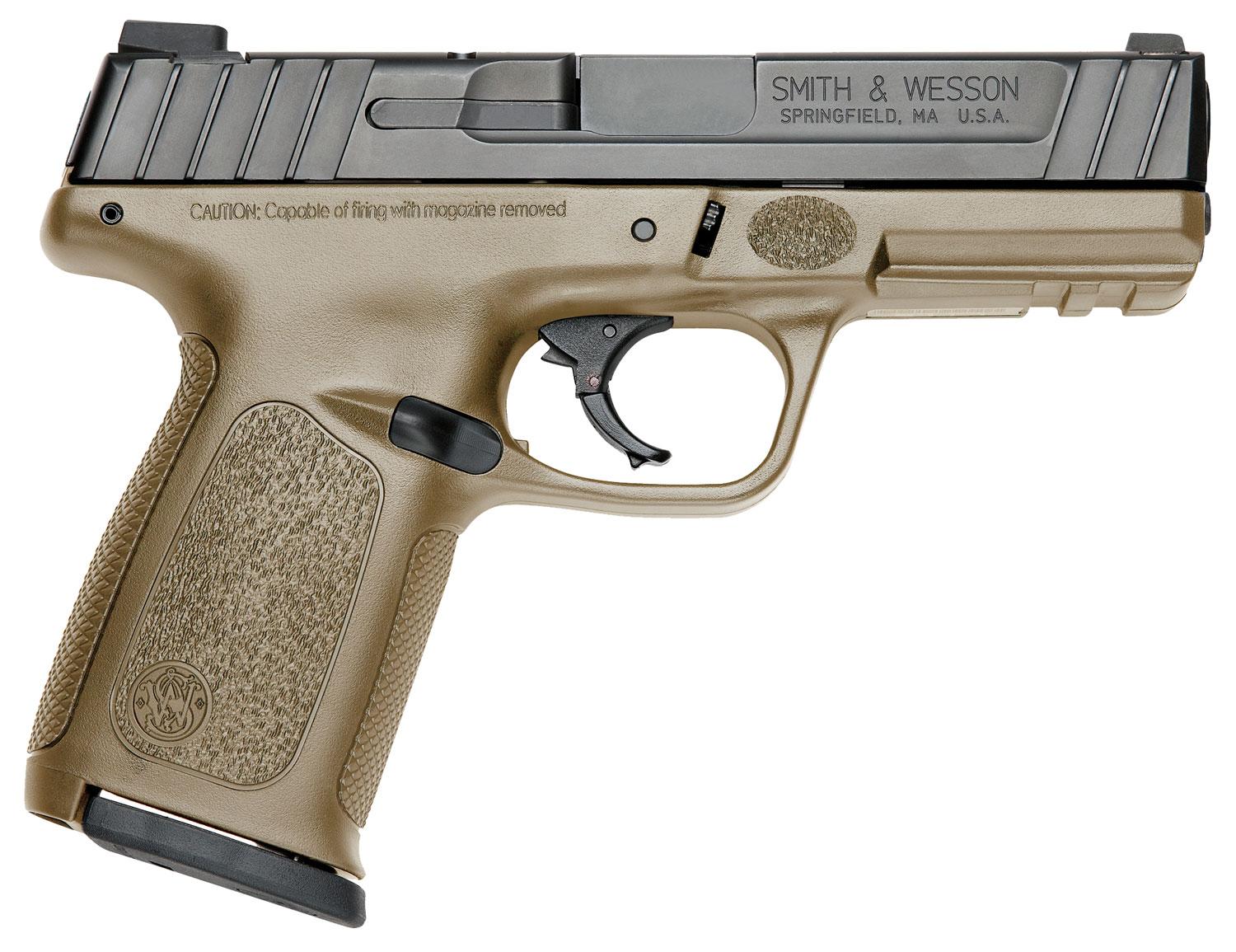 Smith and Wesson SD40 Pistol 11999, 40 S&W, 4", FDE Polymer Grips, FDE Finish, 14 Rds