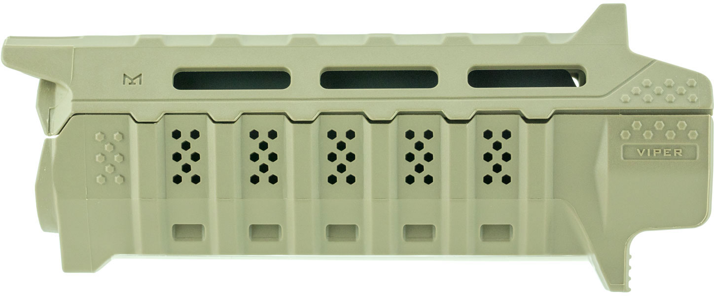 Strike Industries Viper AR Rifle Handguard Polymer Flat Dark Earth, Black Inserts (SIVIPERHGCFDEBK)