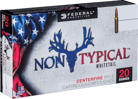 Federal Premium Non-Typical Rifle Ammunition 308DT150, 308 Winchester, Soft Point, 150 GR, 2820 fps, 20 Rd/Bx