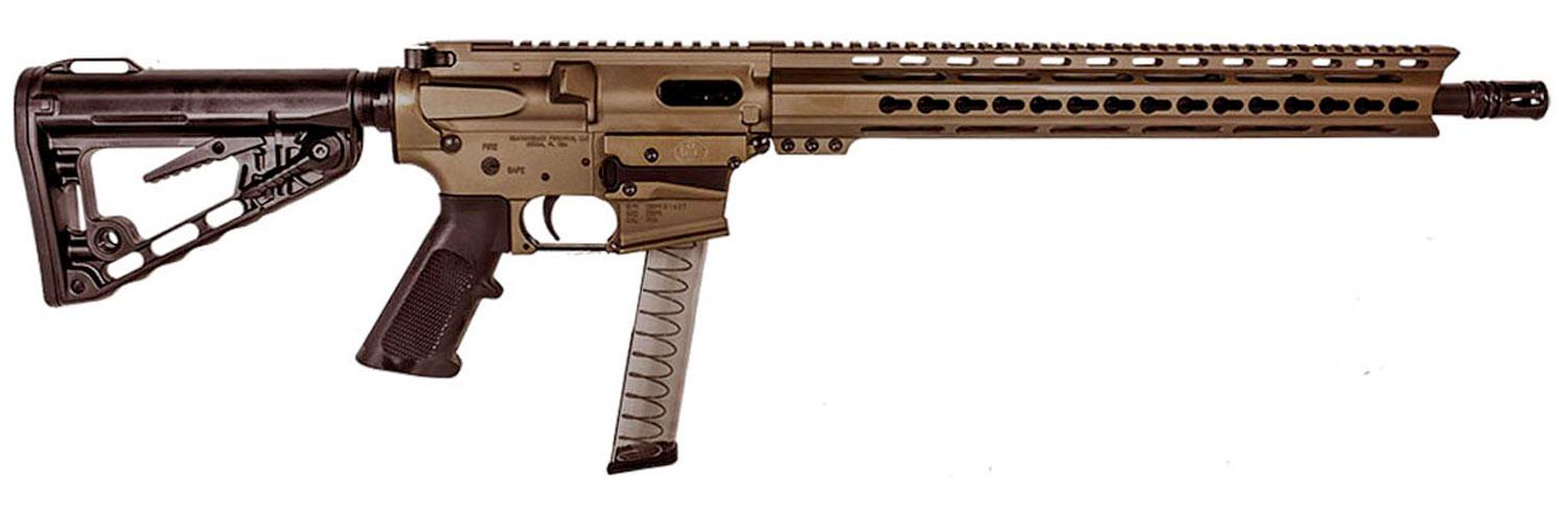 Diamondback DB9 Rifle DB9RBB, 9mm Luger, 16", Magpul MOE Black Stock, Black Nitride Finish, 31 Rd