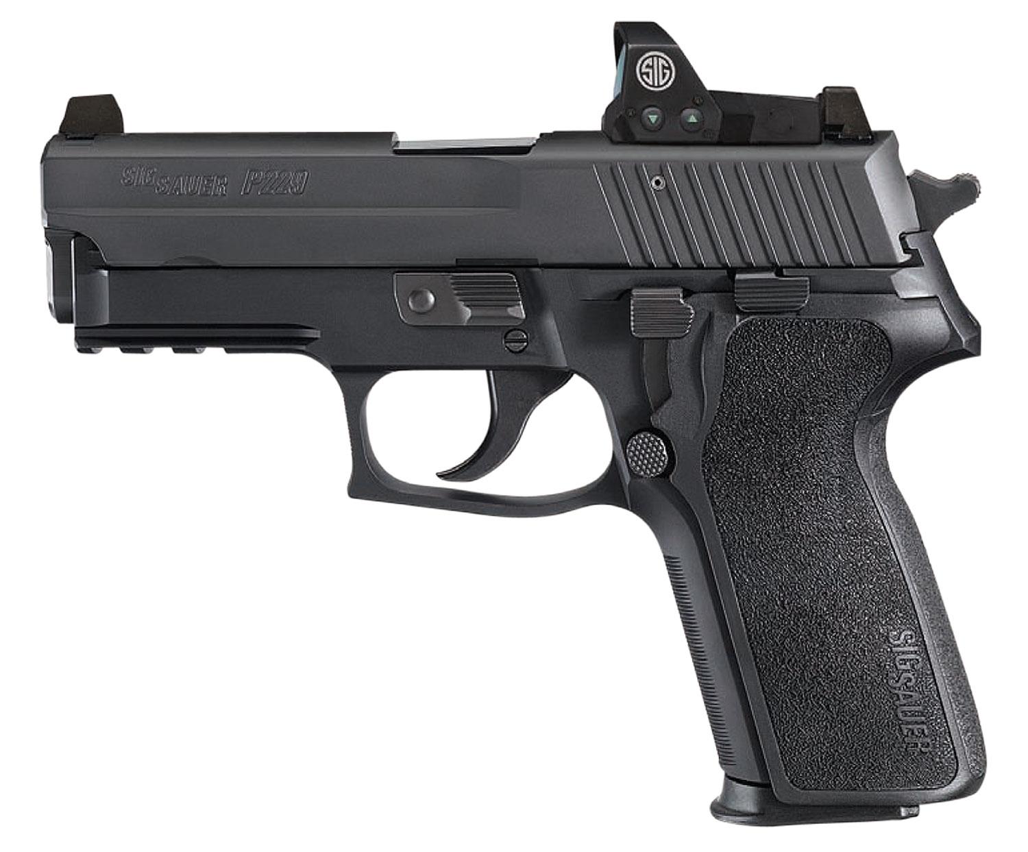 Sig P229 RX Pistol w/Romeo1 E29R9BSSRX, 9mm, 3.9", Black Grips, Black Finish, 15 Rds