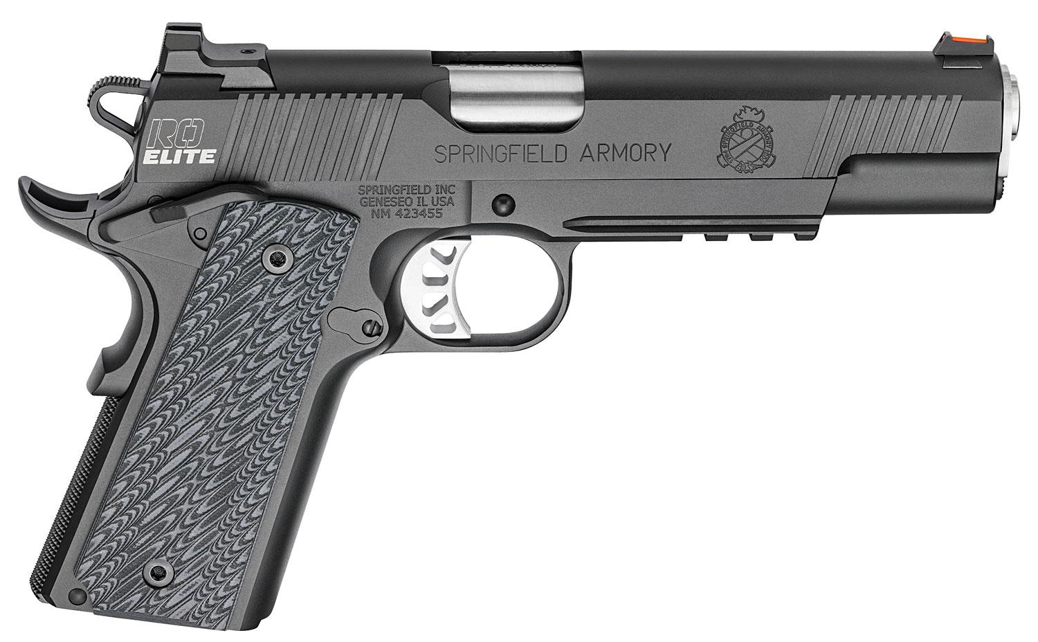 Springfield 1911 Range Officer Elite Operator Pistol PI9131E, 45 ACP, 5", Black G10 Grips, Black Finish, 7 Rds