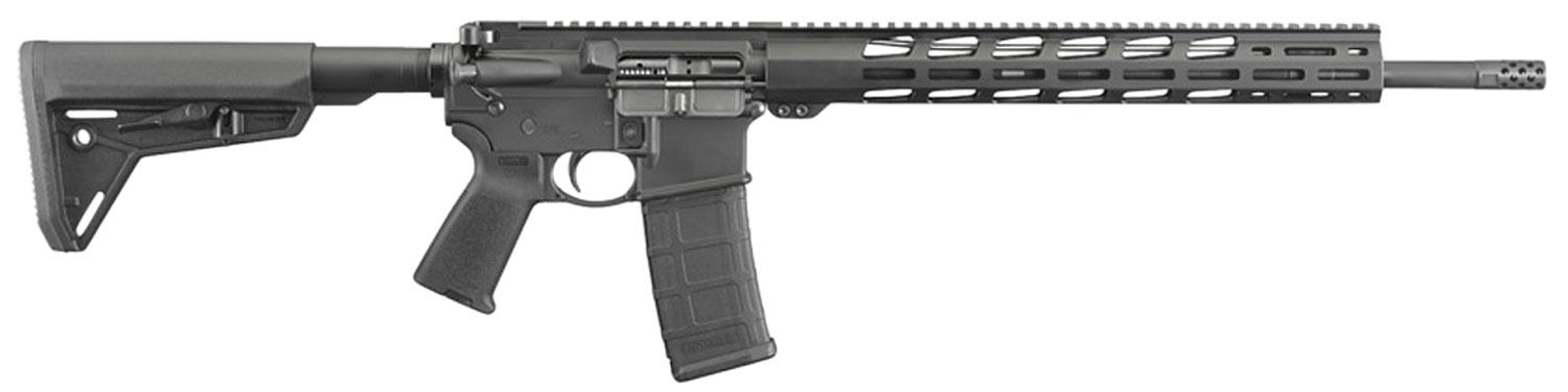 Ruger AR-556 MPR Semi-Auto Rifle 8514, 223 Remington, 18", Magpul MOE SL Black Stock, Black Hard Coat Anodized/Black Nitride Finish, 30 Rd