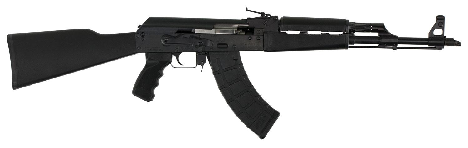 Century Arms PAP Semi-Auto Rifle RI2085, 7.62x39, 16.25", Polymer Black Stock, Black Finish, 30 Rd