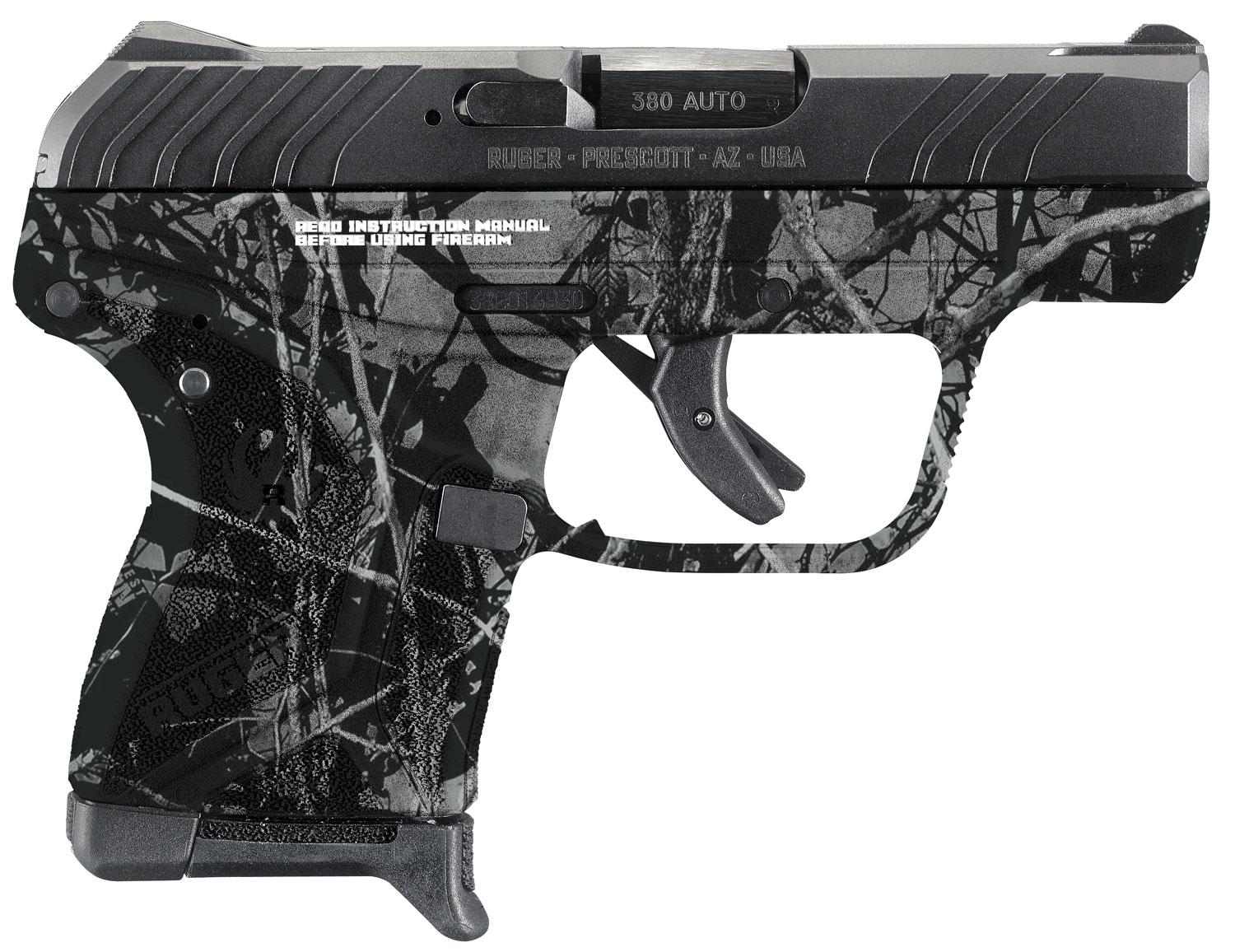 Ruger LCP II Pistol 3767, 380 Automatic Colt Pistol ACP, 2.75", Moon Shine Harvest Camo Polymer Grips, Moon Shine Harvest Camo Finish, 6 Rd