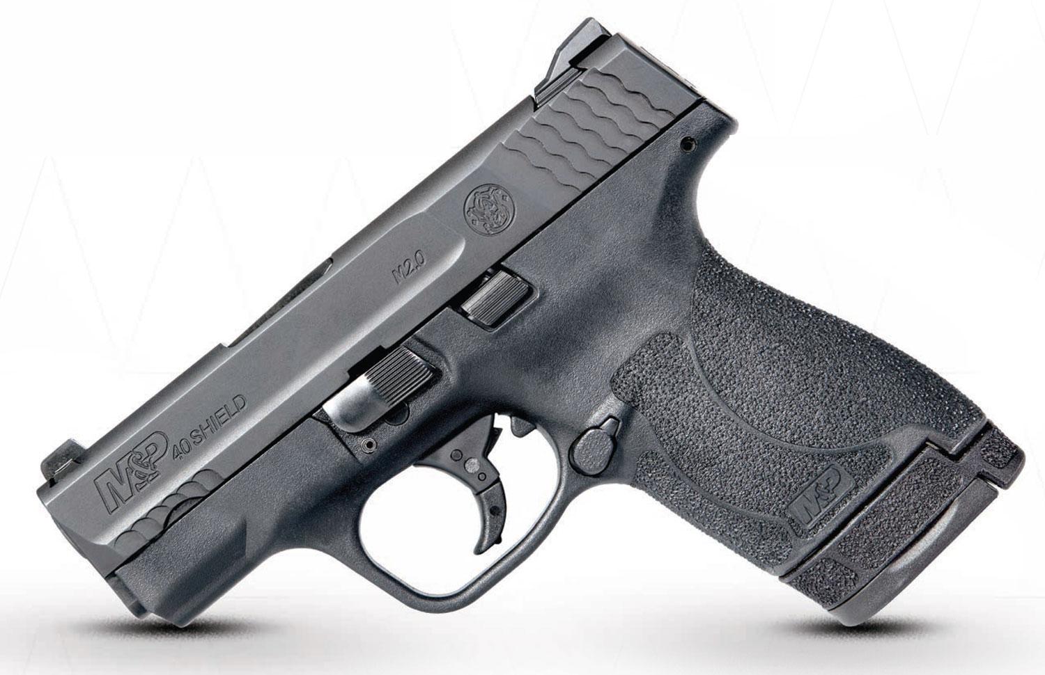 Smith & Wesson M&P Shield M2.0 Pistol 11816, 40 S&W, 3.1", Black Polymer Grip/Frame, Black Finish, 6/7 Rd