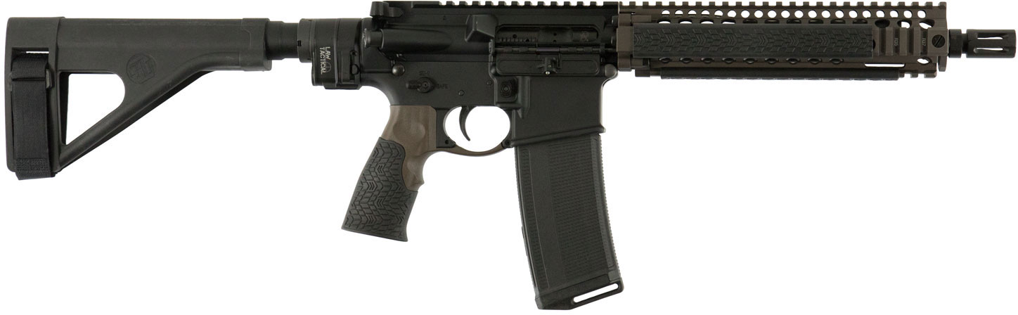 Daniel Defense MK18 Law Tactical Pistol 0208822038, 5.56mm NATO, 10.3 in, DD Pistol Grip, Flat Dark Earth Finish