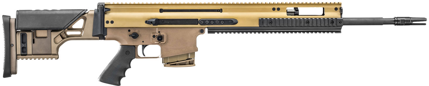 FN Herstal SCAR 20S Rifle 38100543, 6.5 Creedmoor, 20 in, Adjustable Folding Stock, Flat Dark Earth Finish, 10 Rd