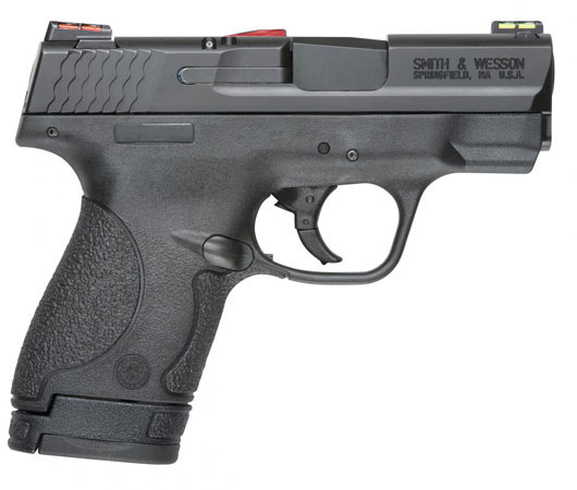 Smith & Wesson MP9 Shield (CA Approved) Pistol 11905, 9mm, 3.1 in, Polymer Grip, Black Finish, Hi Viz Sights,  8 Rd