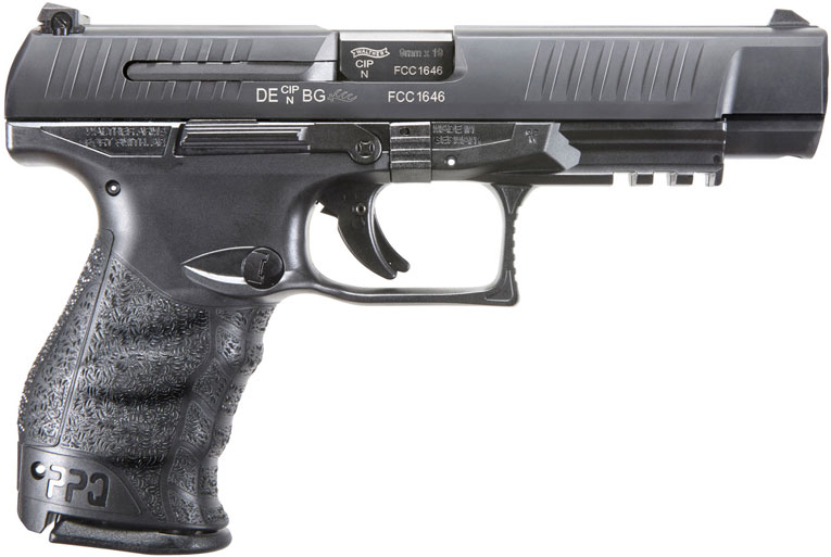 Walther PPQ M2 Pistol 2813734, 9mm, 5 in, Polymer Grip, Black Finish, 15 Rd