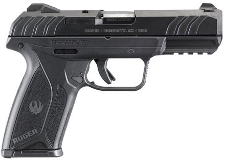 Ruger Security 9 Pistol 3810, 9mm, 4 in, Black, High Performance, Integral Grip, Blue Finish, 15 Rd