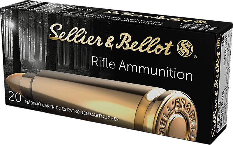 Sellier & Bellot Rifle Ammuntion SB76239B, 7.62MM X 39MM, Soft Point (SP), 123 GR, 2300 fps, 20 Rd/bx